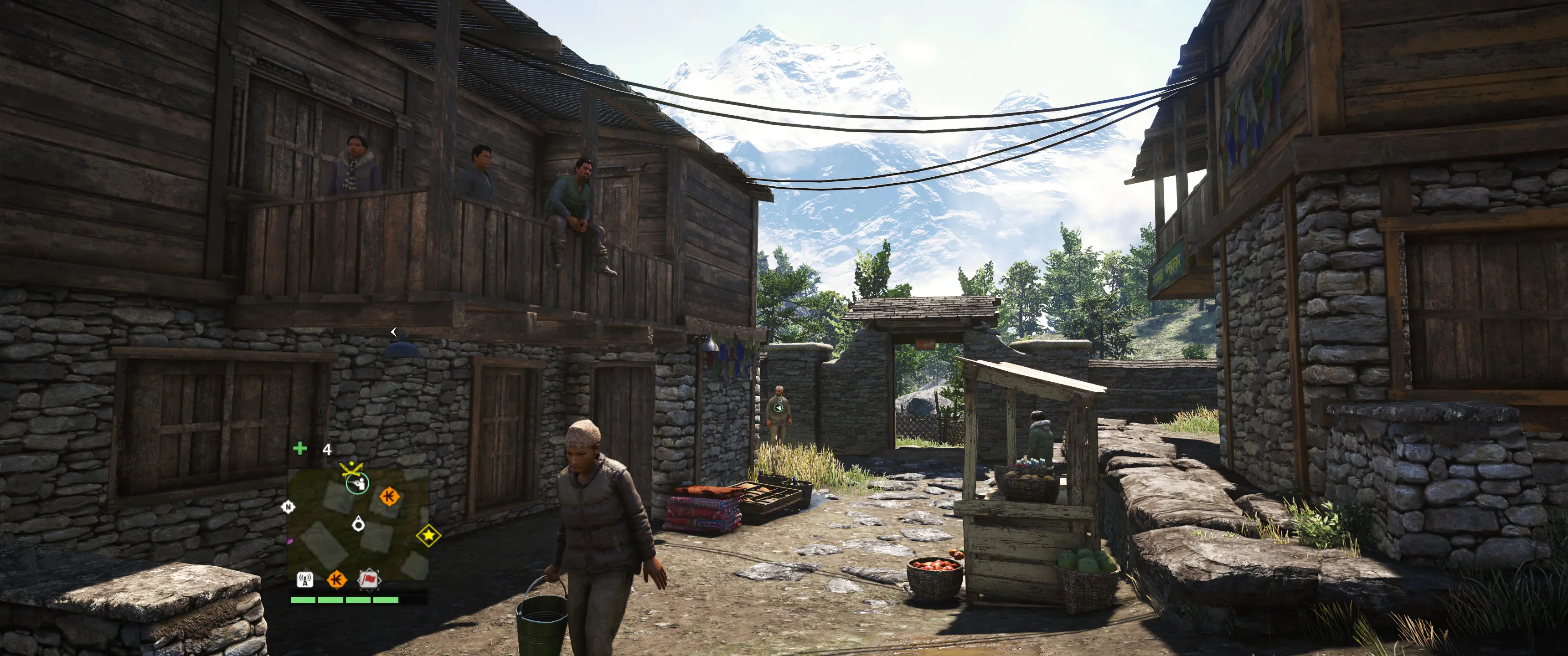 The towns are filled with people going about their daily lives. After major plot points, you'll find someone who has something to say about it. For the most part these people live in the background, and perhaps that's how it should be.