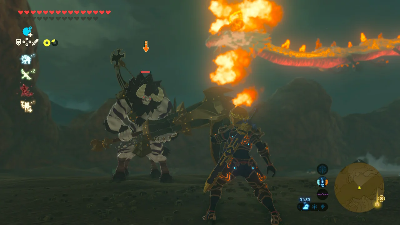 Lynels are back, tougher than ever. There's no magic arrow for killing these guys like there is with Guardians, so you really need to keep your wits about you.