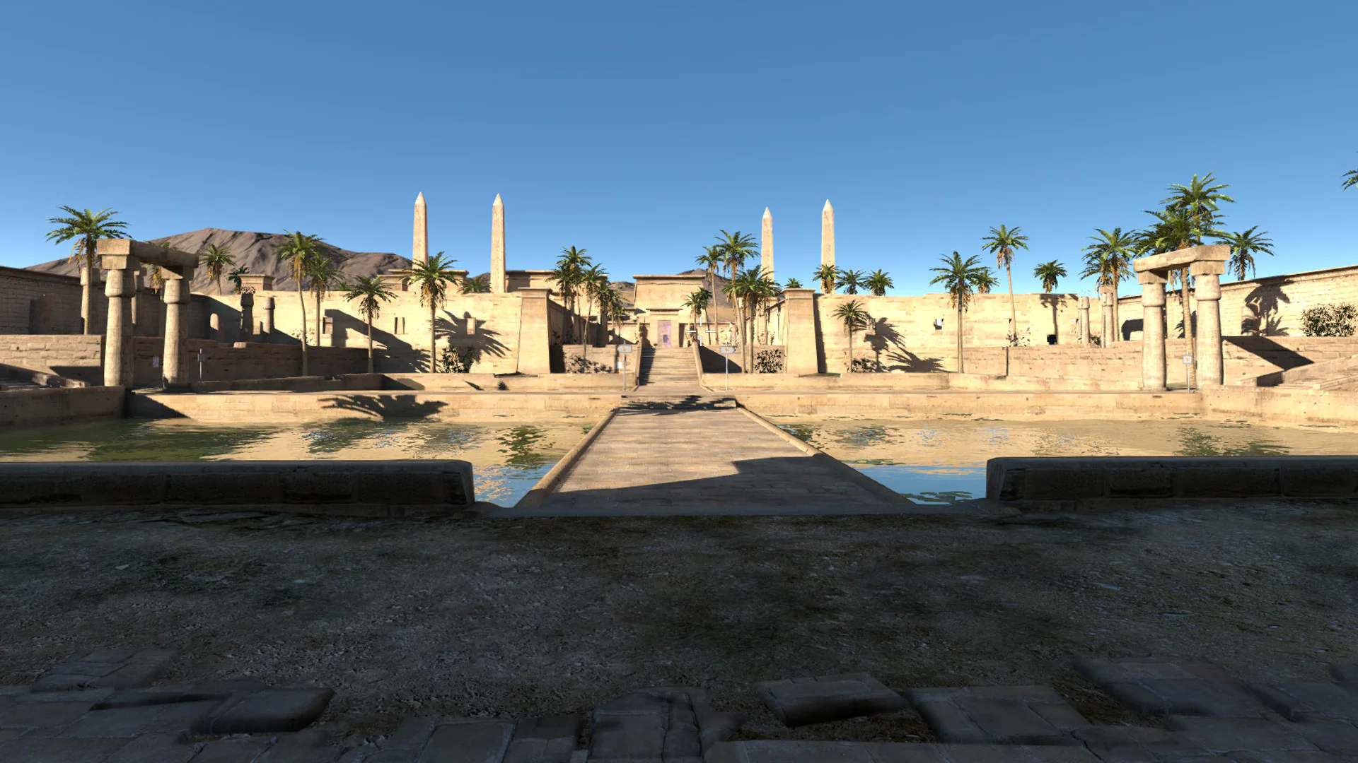 There's an Egypt themed level, but it's more than just scenery. Many of the text files discuss the concept of the Egyptian afterlife.