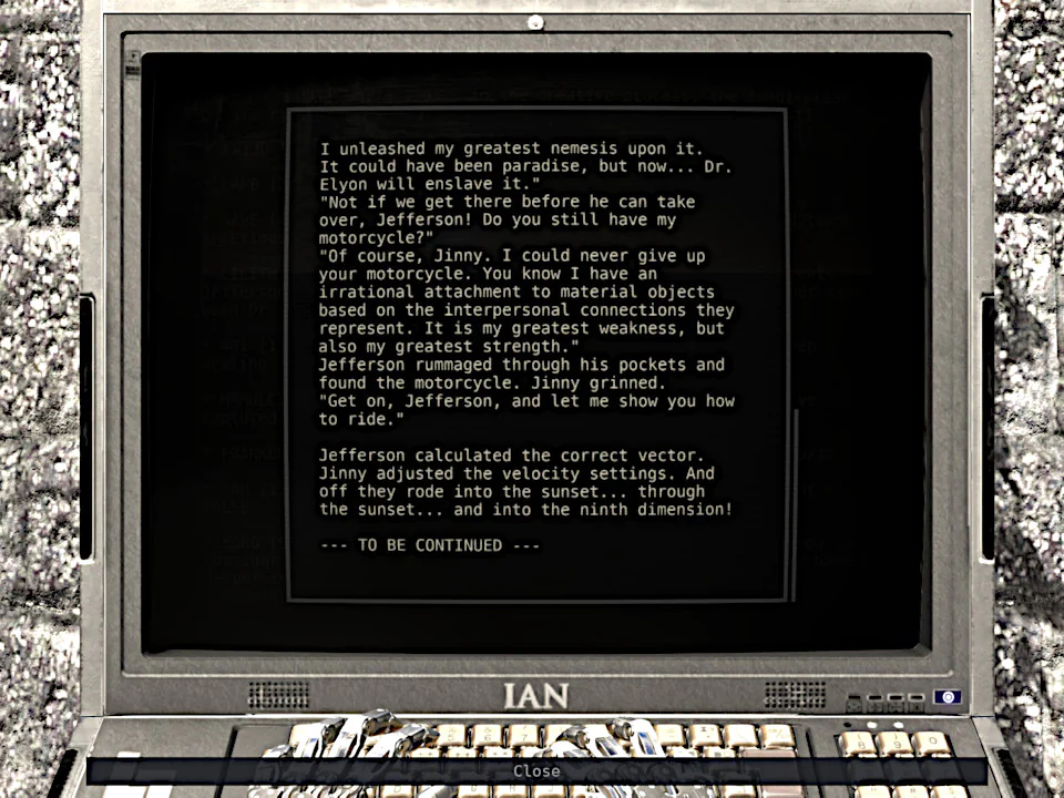 Robots writing about the adventures humans would have, based on the incomplete data they could extract from a corrupt archive.