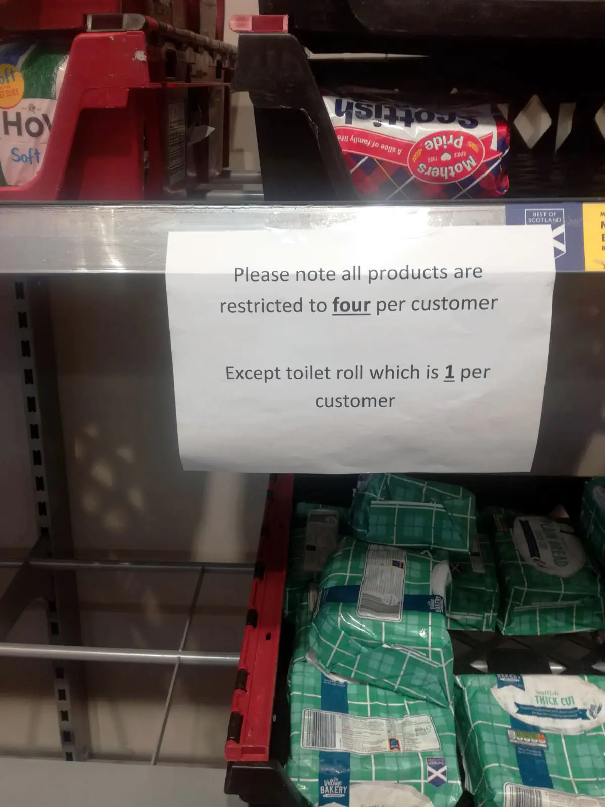 A photo from the Lidl in Johnstone.