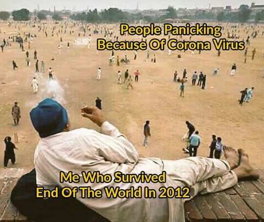 This is a reference to various predictions about the [end of the world from 2012](https://en.wikipedia.org/wiki/2012_phenomenon), such the end of the Mayan Calendar.