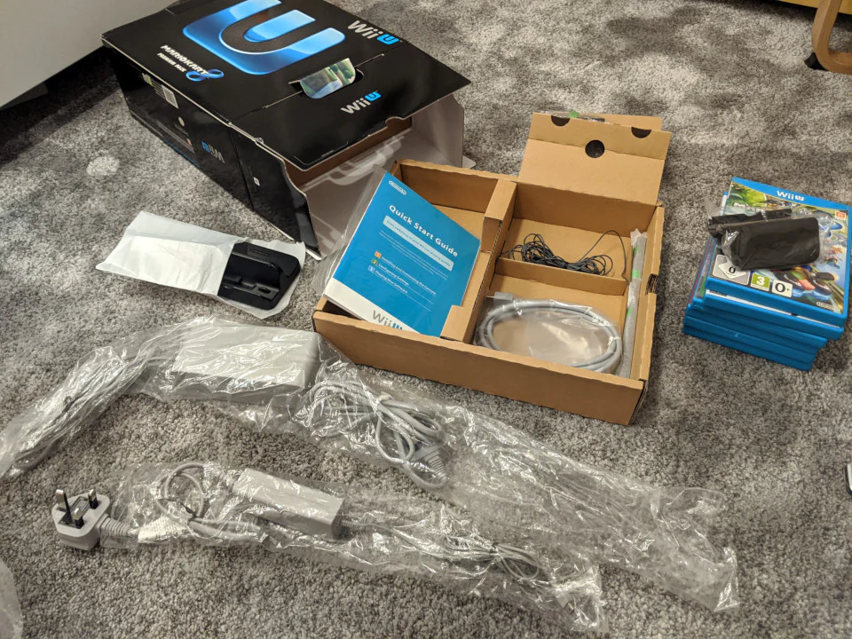 It was worth spending extra to get a Wii U in such good condition. The seller had taken the time re-package everything as if it was brand new, even wrapping up the cables with the wee twisty things.
