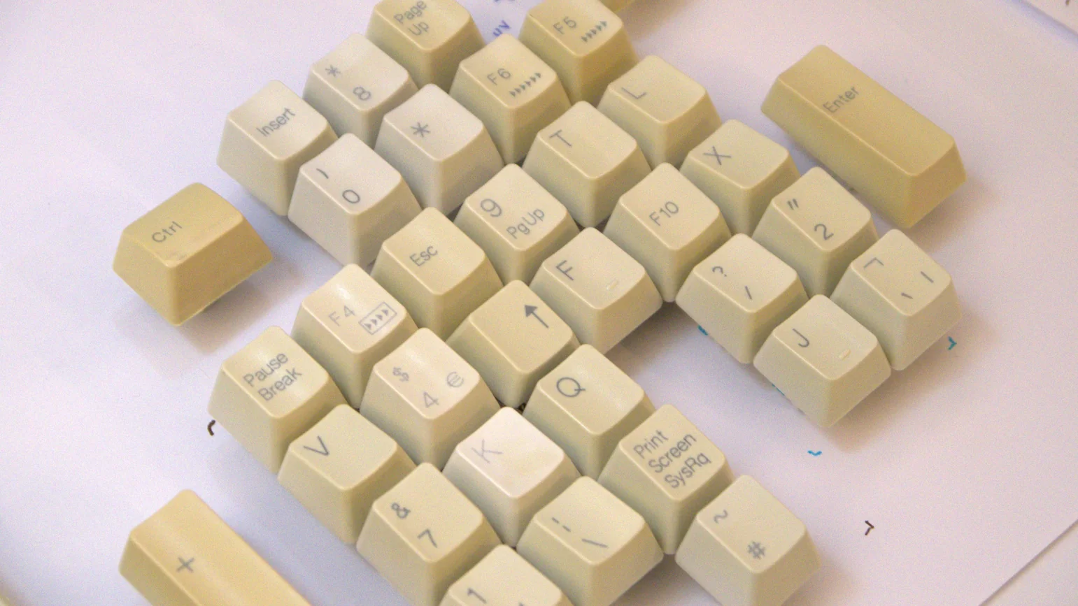 A comparison shot showing the results of different Retrobrite techniques.