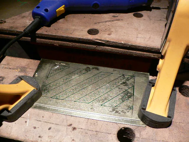 The pattern on the side of the PSU. This will be visible through the window.